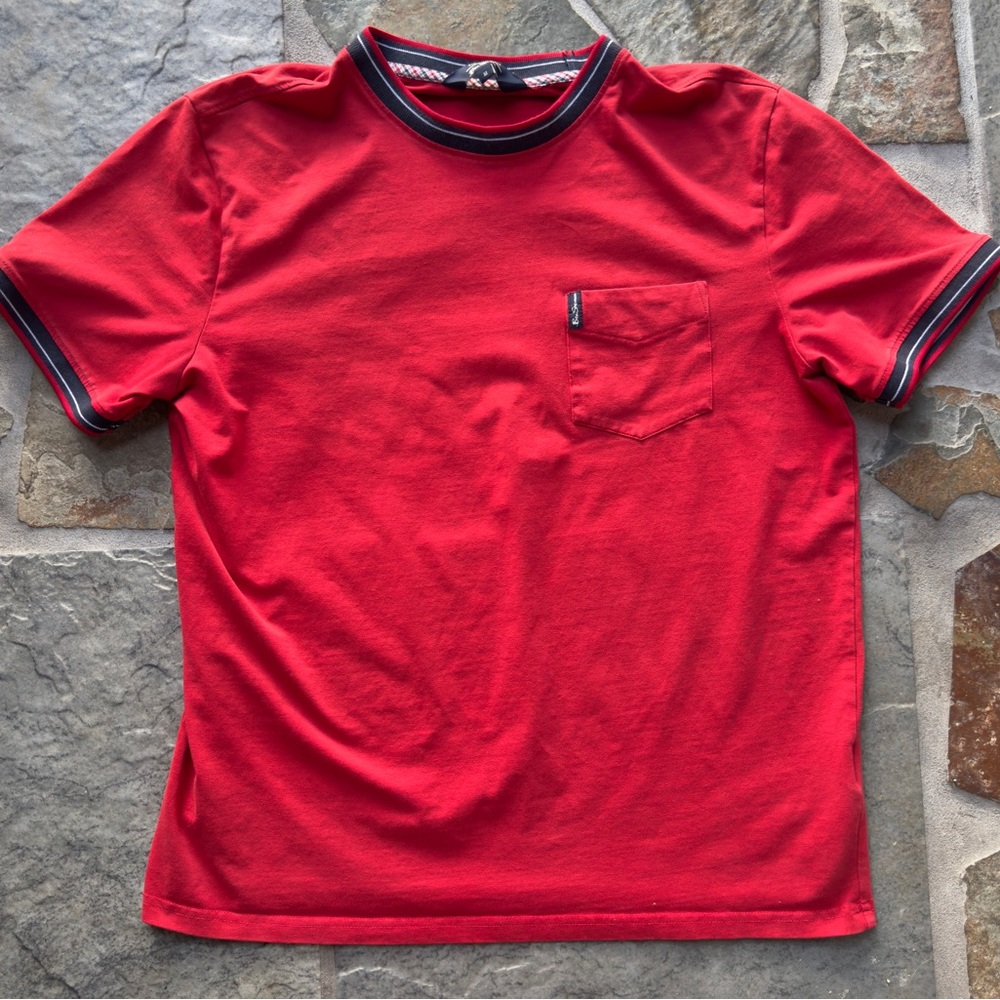 Ben Sherman Red Short Sleeve Tee Classic Design Medium